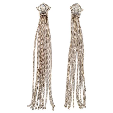 chanel star tassel earrings|vintage Chanel tassel earrings.